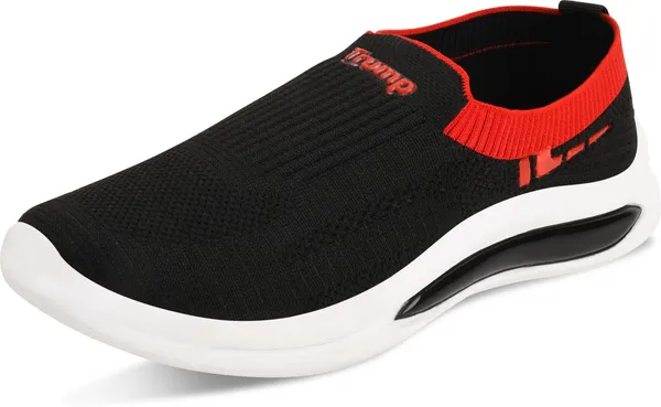 Trump_Women's_Comfortable_Pu_Slipon_Casual_Canvas_Shoes_For_Women_Black