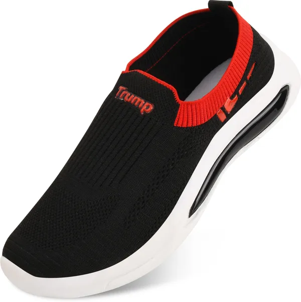 Trump_Women's_Comfortable_Pu_Slipon_Casual_Canvas_Shoes_For_Women_Black