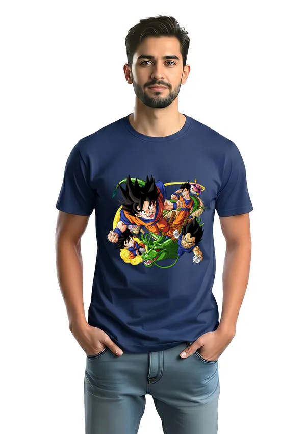Dragon_Ball_Z_Character_Collage_Navy_Blue_T-Shirt_And_Feel_The_Shockwave_Red_Graphic_T-Shirt_For_Men_(Pack_Of_2)