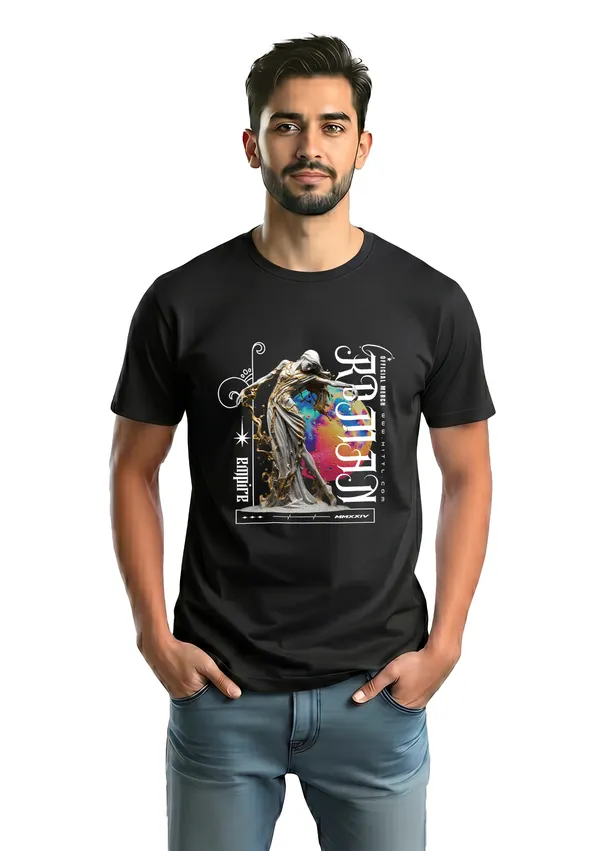 Black_Graphic_Print_T-Shirt_-_Artistic_Design_With_Colorful_Abstract_Elements