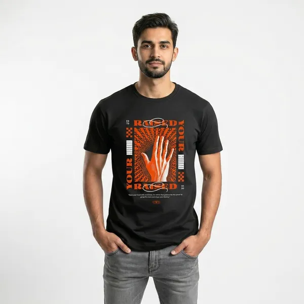 Black_Graphic_T-Shirt_With_Bold_Orange_Print