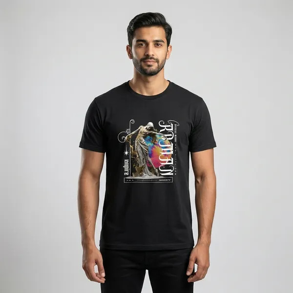 Black_Graphic_Print_T-Shirt_-_Artistic_Design_With_Colorful_Abstract_Elements