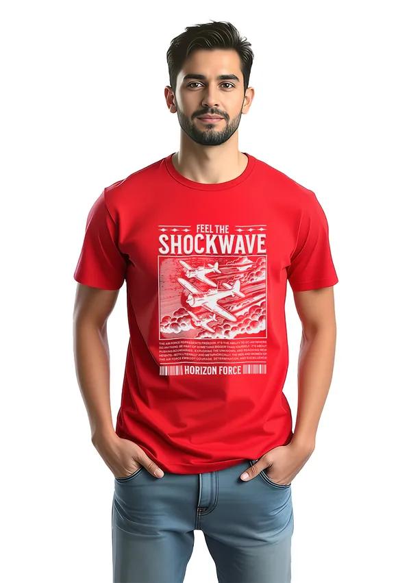 Dragon_Ball_Z_Character_Collage_Navy_Blue_T-Shirt_And_Feel_The_Shockwave_Red_Graphic_T-Shirt_For_Men_(Pack_Of_2)
