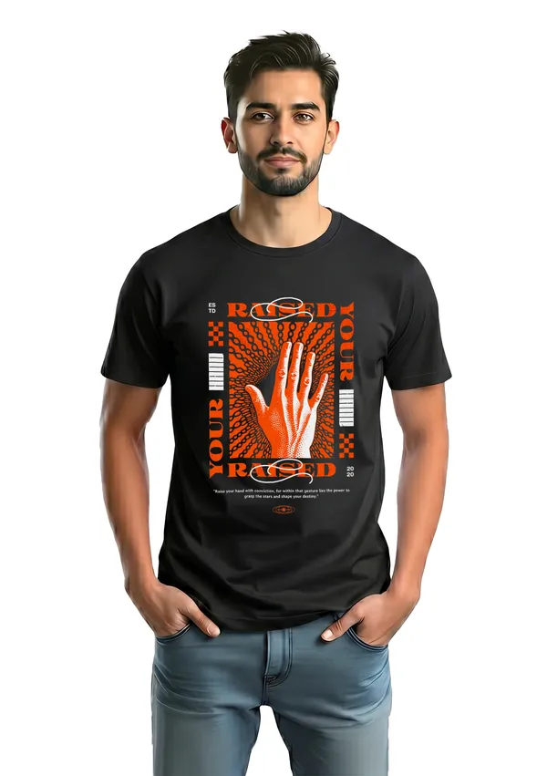 Black_Graphic_T-Shirt_With_Bold_Orange_Print