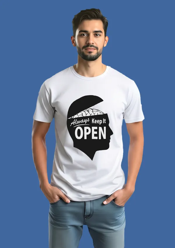 Always_Keep_It_Open_-_Motivational_Graphic_Print_White_T-Shirt_For_Men