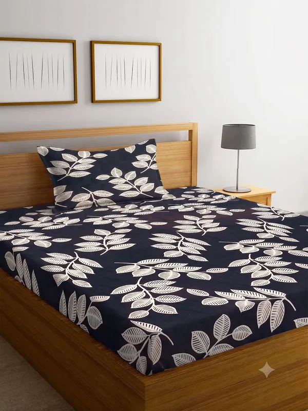 New_Blatts_Single_Bedsheet_60x90_Inch_with_1_Pillow_Cover_Cotton_Blend_Soft_Breathable_Printed_Flat_Bed_Sheet_for_Single_Bed_All_Season_Wrinkle_Resistant_Washable_Bedroom_Bedding_Home_Furnishing