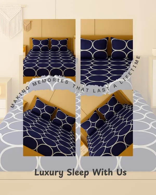New_Blatts_Double_Bed_Fitted_Bedsheet_72x78x10_Inch_with_2_Pillow_Covers_Full_Elastic_Cotton_Blend_Soft_Breathable_Deep_Pocket_Mattress_Fitted_Bed_Sheet_Washable_Wrinkle_Resistant_All_Season_Bedding