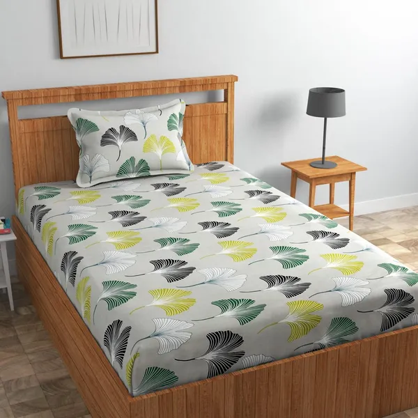 New_Blatts_Single_Bedsheet_60x90_Inch_with_1_Pillow_Cover_Cotton_Blend_Soft_Breathable_Printed_Flat_Bed_Sheet_for_Single_Bed_All_Season_Wrinkle_Resistant_Washable_Bedroom_Bedding_Home_Furnishing