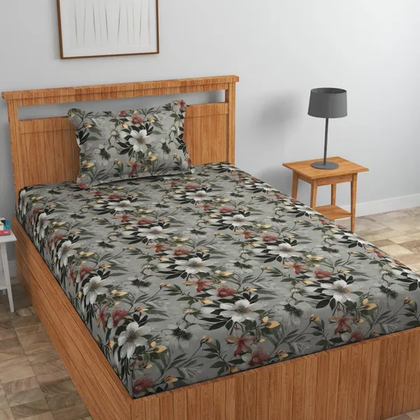 New_Blatts_Single_Bedsheet_60x90_Inch_with_1_Pillow_Cover_Cotton_Blend_Soft_Breathable_Printed_Flat_Bed_Sheet_for_Single_Bed_All_Season_Wrinkle_Resistant_Washable_Bedroom_Bedding_Home_Furnishing