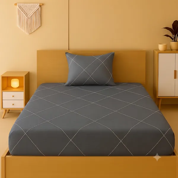 New_Blatts_Single_Bedsheet_60x90_Inch_with_1_Pillow_Cover_Cotton_Blend_Soft_Breathable_Printed_Flat_Bed_Sheet_for_Single_Bed_All_Season_Wrinkle_Resistant_Washable_Bedroom_Bedding_Home_Furnishing