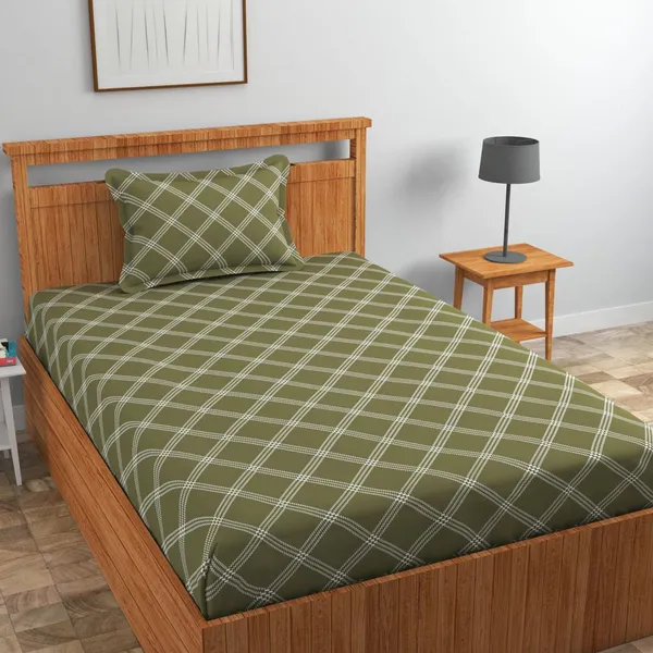 New_Blatts_Single_Bedsheet_60x90_Inch_with_1_Pillow_Cover_Cotton_Blend_Soft_Breathable_Printed_Flat_Bed_Sheet_for_Single_Bed_All_Season_Wrinkle_Resistant_Washable_Bedroom_Bedding_Home_Furnishing