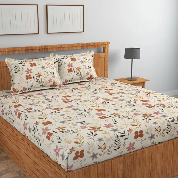 Baize_Red_Leaf_Bedsheet