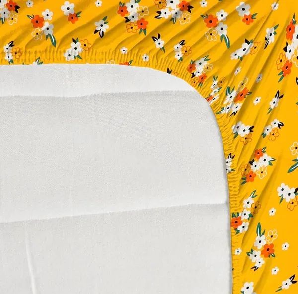 Yellow_Little_Flowers_Bedsheet