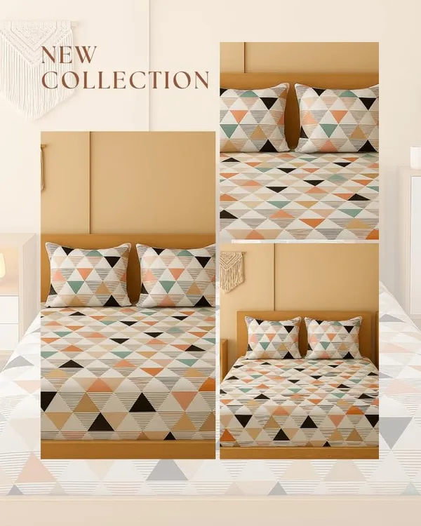 Cream_Color_Triangle_Bedsheet