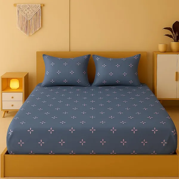 Grey_Pink_Dot_Bedsheet