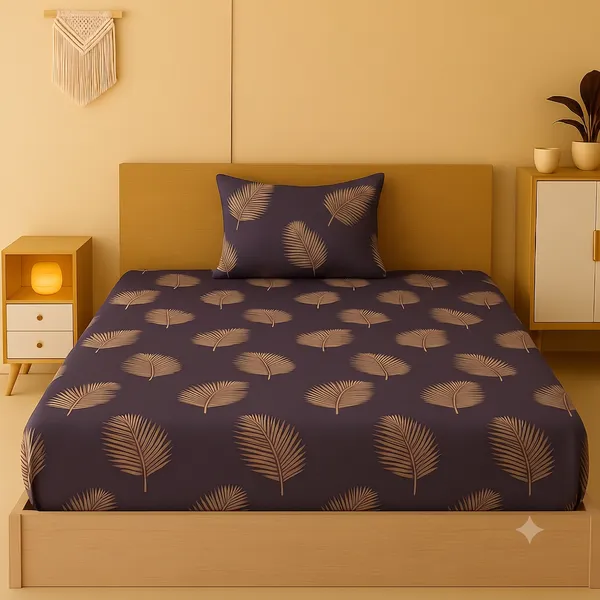 New_Blatts_Single_Bedsheet_60x90_Inch_with_1_Pillow_Cover_Cotton_Blend_Soft_Breathable_Printed_Flat_Bed_Sheet_for_Single_Bed_All_Season_Wrinkle_Resistant_Washable_Bedroom_Bedding_Home_Furnishing