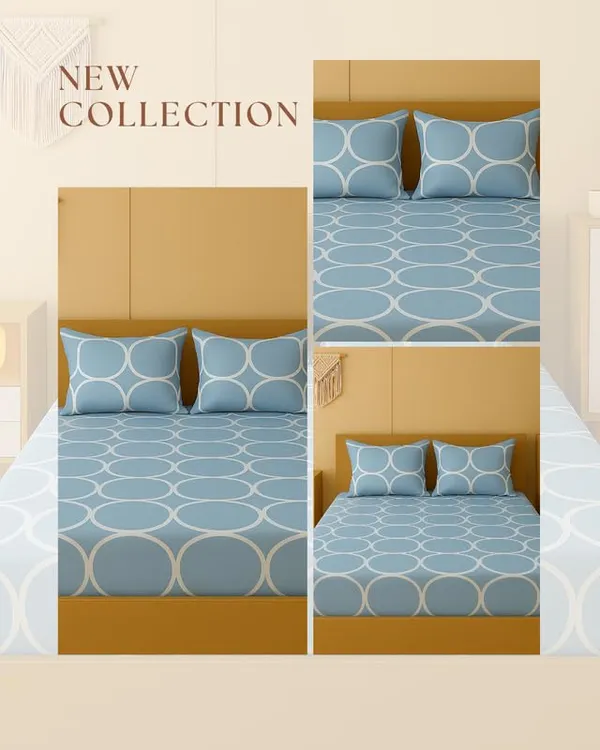 New_Blatts_Double_Bed_Fitted_Bedsheet_72x78x10_Inch_with_2_Pillow_Covers_Full_Elastic_Cotton_Blend_Soft_Breathable_Deep_Pocket_Mattress_Fitted_Bed_Sheet_Washable_Wrinkle_Resistant_All_Season_Bedding