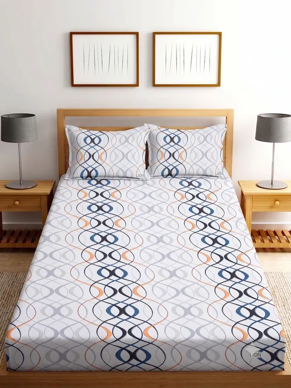 New_Blatts_Double_Bed_Fitted_Bedsheet_72x78x10_Inch_with_2_Pillow_Covers_Full_Elastic_Cotton_Blend_Soft_Breathable_Deep_Pocket_Mattress_Fitted_Bed_Sheet_Washable_Wrinkle_Resistant_All_Season_Bedding