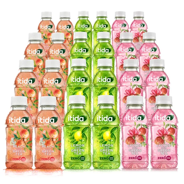 Office_/_Party_Cooler_Variety_24-Pack_|_Itida_Iced_Green_Tea_|_Zero_Added_Sugar_|_Mojito_Mint_And_Lemon,_Peach_And_Elderflower_Bliss,_Lychee_And_Rose_Kiss_Flavours_|_3_Flavours_X_8_Bottles_X_200Ml