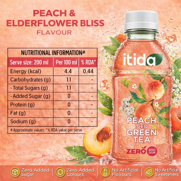 Office_Cooler_24-Pack_|_Itida_Iced_Green_Tea_|_Zero_Added_Sugar_|_Peach_And_Elderflower_Bliss_Flavour_|_200Ml_X_24_Bottles