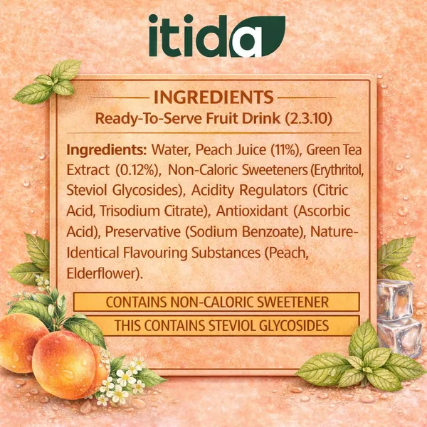 Itida_Iced_Green_Tea_|_Zero_Added_Sugar_|_Peach_And_Elderflower_Bliss_Flavour_|_200Ml_-_Pack_Of_6