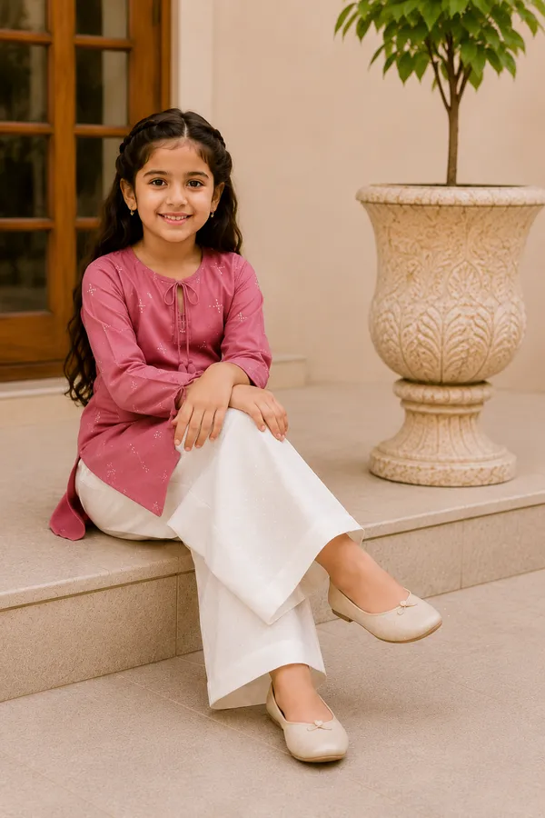 BABY_SHRI_Girls_Soft_Rose_Pink_Ethnic_Kurta_Set_with_White_Palazzo