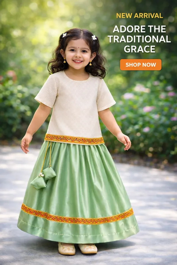 Baby_Shri_Luxury_Uttarakhandi_Traditional_Dress_For_Girls_|_Premium_Pahadi_Kumaoni_Garhwali_Cultural_Costume_|_White_&_Green_Ethnic_Wear_Fancy_Dress