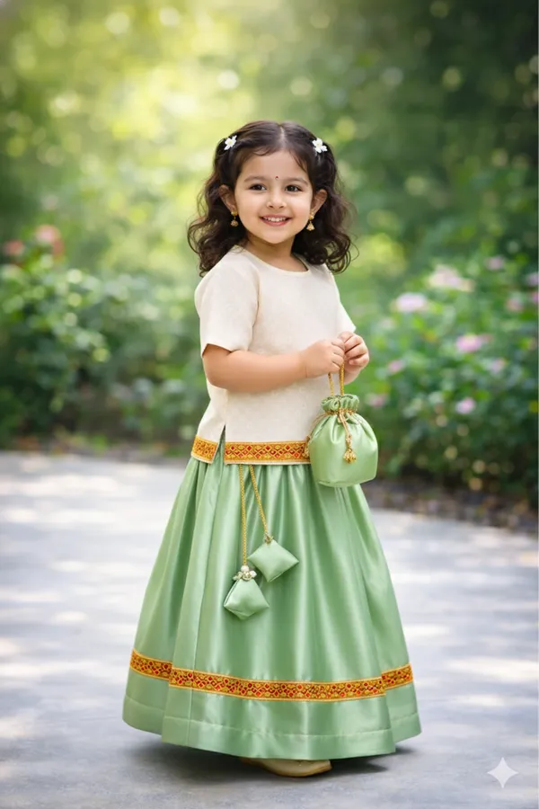 Baby_Shri_Luxury_Uttarakhandi_Traditional_Dress_For_Girls_|_Premium_Pahadi_Kumaoni_Garhwali_Cultural_Costume_|_White_&_Green_Ethnic_Wear_Fancy_Dress