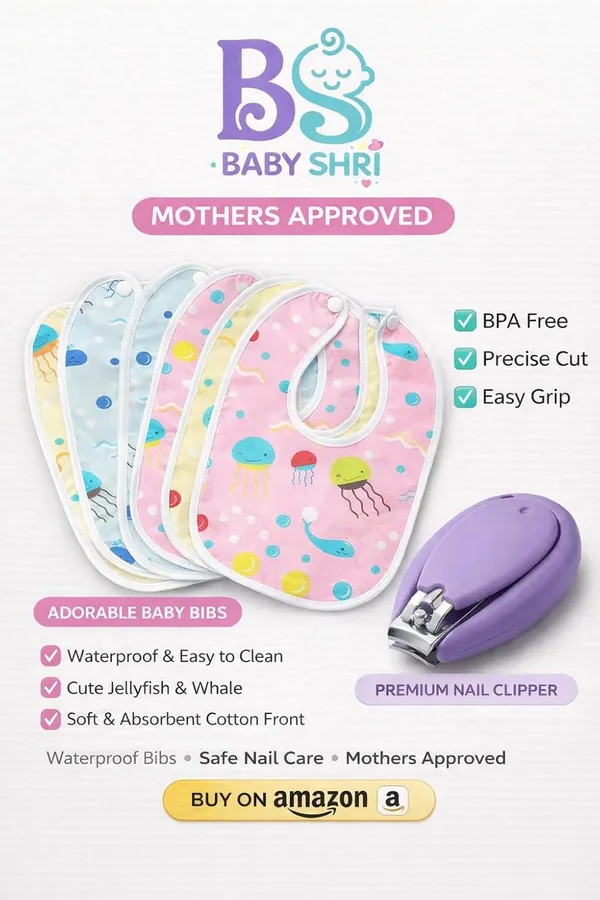 Mothers_Approved_Baby_Care_Essentials_Combo_5_Waterproof_Baby_Bibs_&_Safe_1_Nail_Clipper_