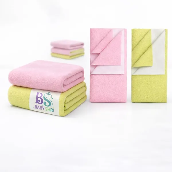 Extra_Absorbent_Dry_Sheet_Bed_Protector_Neon_Baby_Pink_0M_Medium_Size_70Cm_X_100Cm