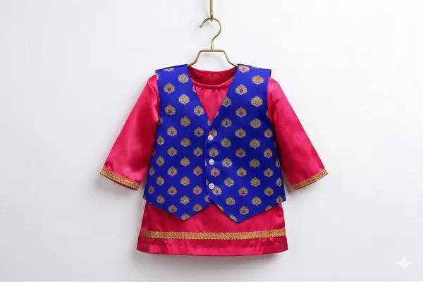 Baby_Shri_Luxury_Uttarakhandi_Traditional_Dress_For_Girls_|_Premium_Pahadi_Kumaoni_Garhwali_Cultural_Costume_|_Blue_And_Pink_Ethnic_Wear_Fancy_Dress