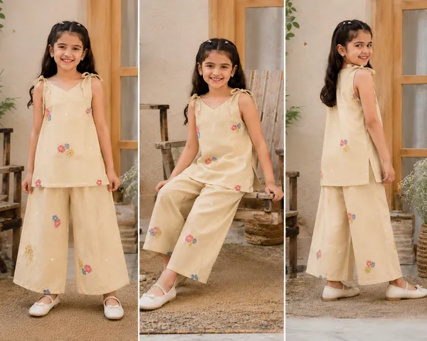 Girls_Beige_Embroidered_Top_and_Palazzo_Set_|_Tie-Up_Shoulder_Strap_V-Neck_Floral_Co-ord_Set_for_Kids