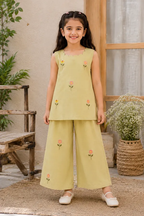 Girls_Pista_Green_Embroidered_Top_and_Palazzo_Set_|_Sleeveless_Scallop_Neck_Floral_Co-ord_Set_for_Kids