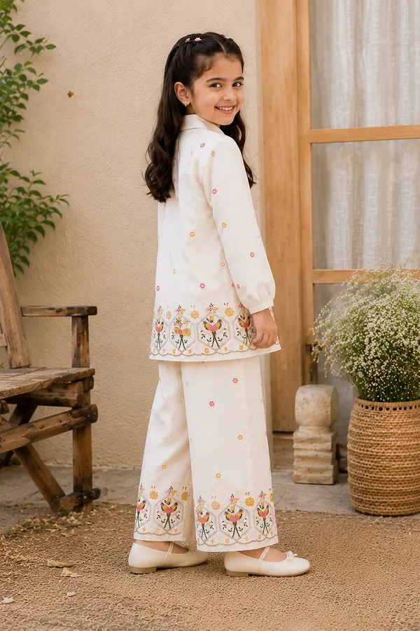 Girls_Premium_Kora_Cotton_Off-White_Collared_Shirt_&_Palazzo_Co-Ord_Set
