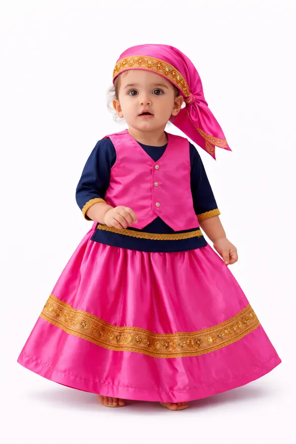 Baby_Shri_Luxury_Uttarakhandi_Traditional_Dress_For_Girls_|_Premium_Pahadi_Kumaoni_Garhwali_Cultural_Costume_|_Pink_And_Navy_Blue_Ethnic_Wear_Fancy_Dress