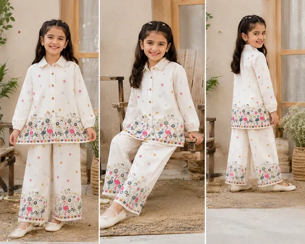 Premium_Kora_Cotton_Girls_Floral_&_Flamingo_Embroidered_Shirt_Pant_Set_–_Cream_White