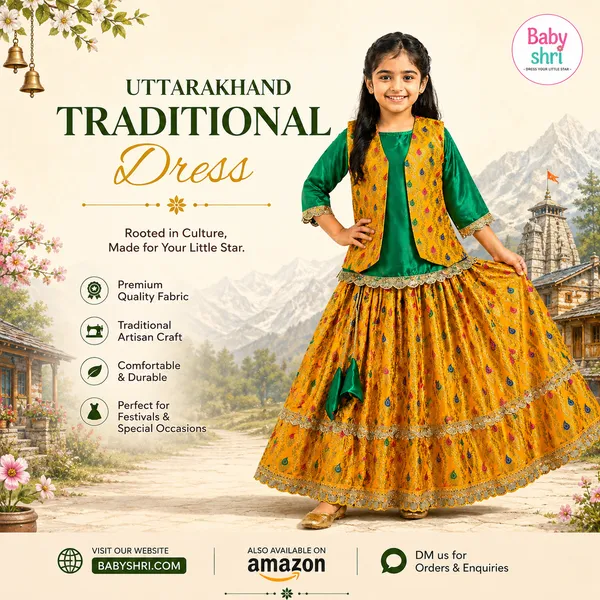 Baby_Shri_Luxury_Uttarakhandi_Traditional_Dress_For_Girls_|_Premium_Pahadi_Kumaoni_Garhwali_Cultural_Costume_|_Yellow_&_Green_Ethnic_Wear_Fancy_Dress