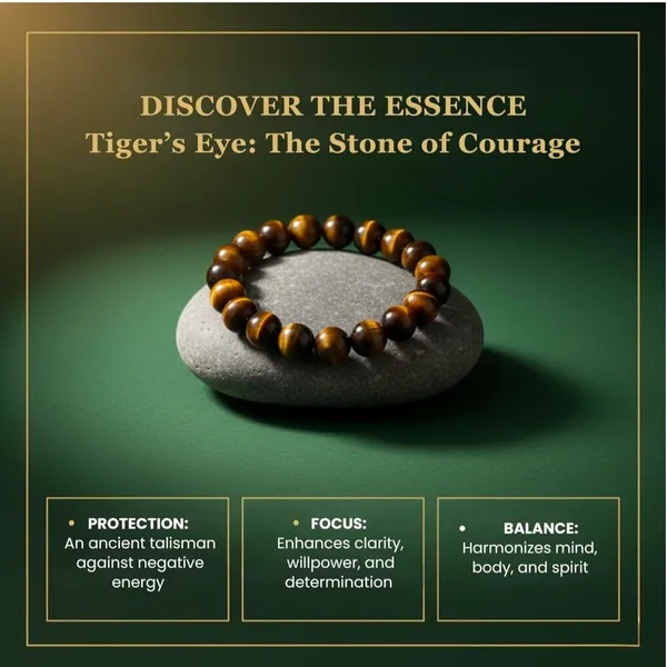 Tiger'S_Eye_Stone_Beaded_Bracelet_-_Courage_&_Protection