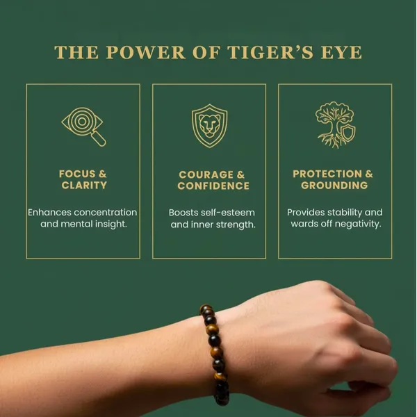 Tiger'S_Eye_Stone_Beaded_Bracelet_-_Courage_&_Protection