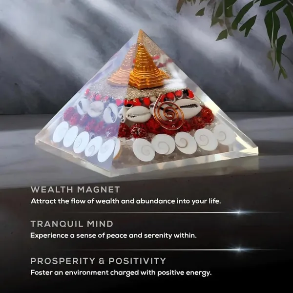 Orgone_Crystal_Pyramid_With_Shree_Yantra,_Copper,_Rudraksha,_And_Gemstones_-_Cleansed_&_Recharged