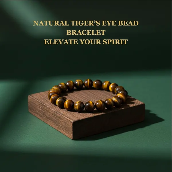 Tiger'S_Eye_Stone_Beaded_Bracelet_-_Courage_&_Protection