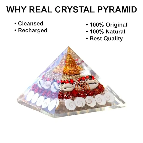 Orgone_Crystal_Pyramid_With_Shree_Yantra,_Copper,_Rudraksha,_And_Gemstones_-_Cleansed_&_Recharged