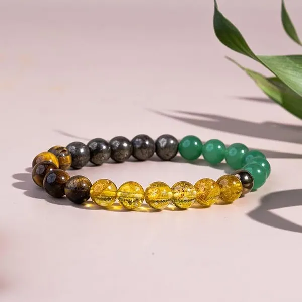 Multi-Stone_Chakra_Healing_Bracelet_With_Citrine,_Green_Aventurine,_Tiger'S_Eye_&_Labradorite_Beads