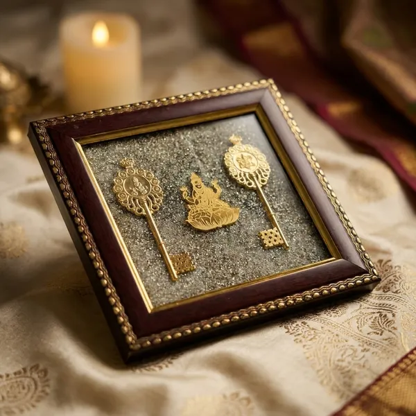 Shri_Lakshmi_Kuber_Chabi_Frame_-_Decorative_Wall_Hanging_With_Golden_Keys_And_Goddess_Lakshmi_Idol