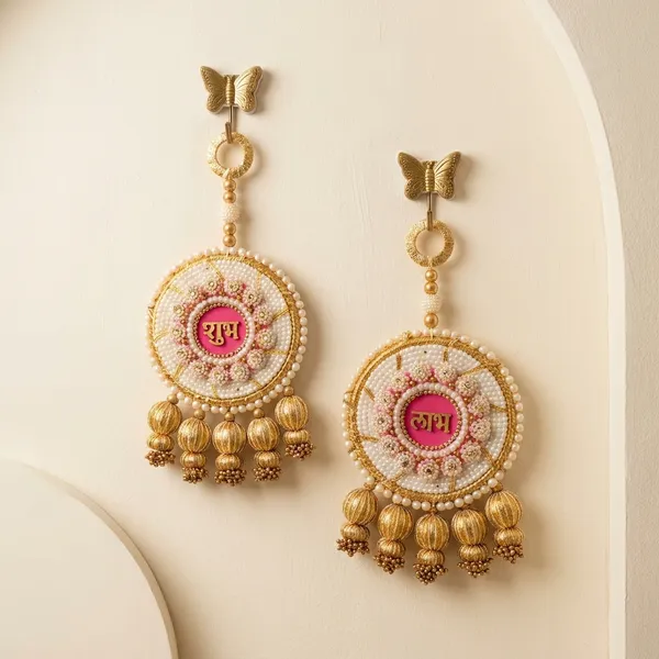 Shubh_Labh_Decorative_Wall_Hanging_Set_Of_2_Traditional_Circular_Door_Hangings