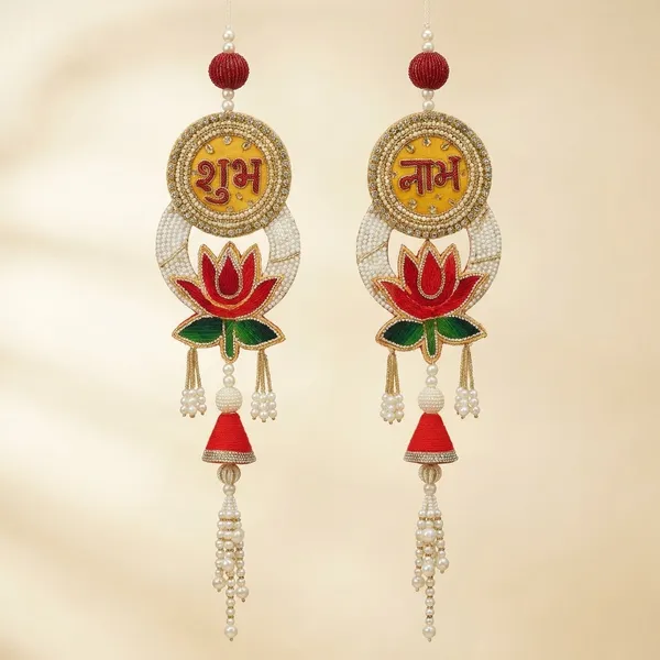 Traditional_Shubh_Labh_Decorative_Door_Hanging_-_Set_Of_2_(Shubh_&_Labh)