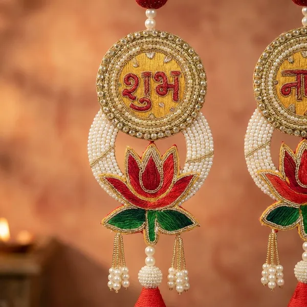 Traditional_Shubh_Labh_Decorative_Door_Hanging_-_Set_Of_2_(Shubh_&_Labh)