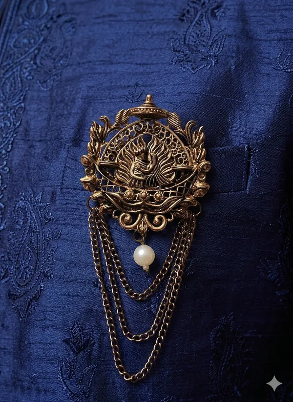 Antique_Gold_Royal_Couple_Brooch