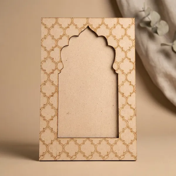 Decorative_Jharokha_Arch_Lippan_Art_Frame_With_Moroccan_Pattern_Border
