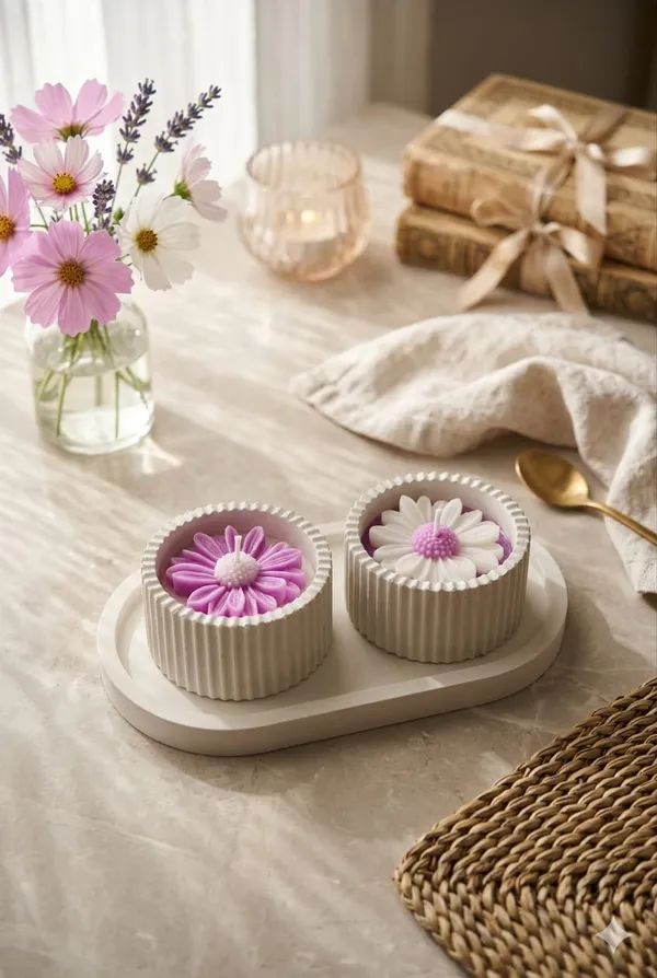 Floral_Candles_Set_-_Decorative_Wax_Candles_With_Daisy_Flower_Design_Set_Of_2